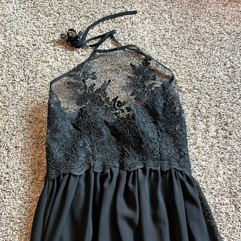 Long black gown